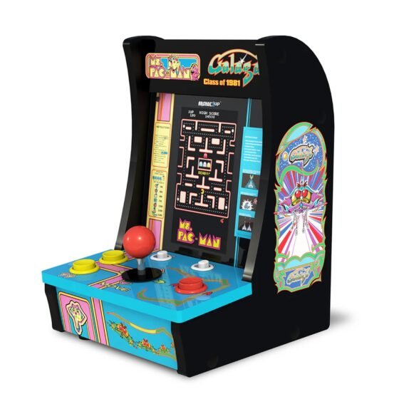 Arcade1Up Class of '81 Ms. Pac-Man/Galaga Countercade (7") Arcade Machine